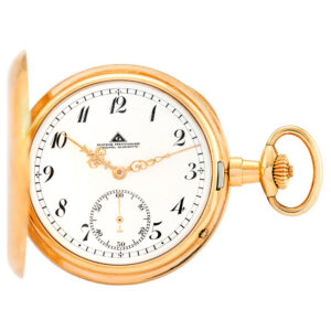 German 14K gold hunting cased precision watch Circa 1930