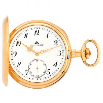 German 14K gold hunting cased precision watch Circa 1930