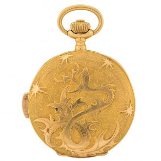 Fine Swiss gold minute repeating chronograph Circa 1900
