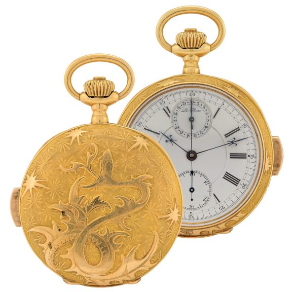 Fine Swiss gold minute repeating chronograph Circa 1900 Fine Swiss gold minute repeating chronograph Circa 1900