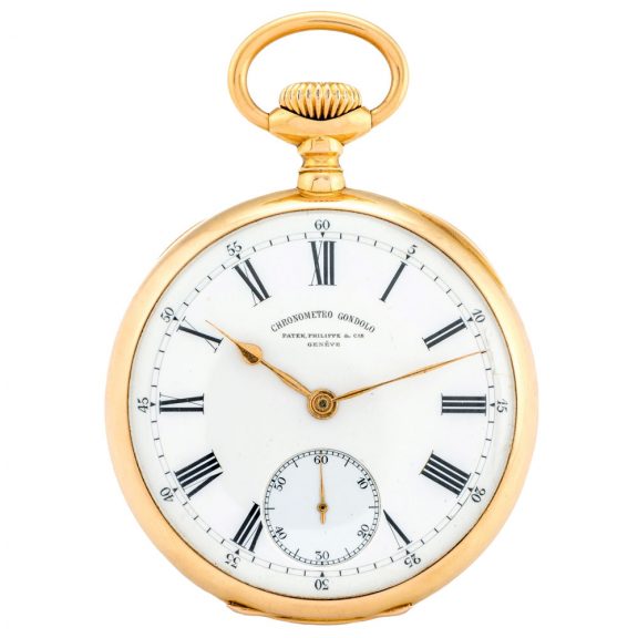 Swiss gold Chronometro Gondolo pocket watch Circa 1903