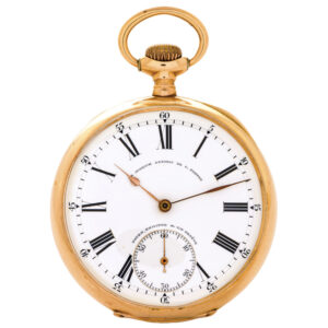 Swiss gold Chronometro Gondolo pocket watch Circa 1907
