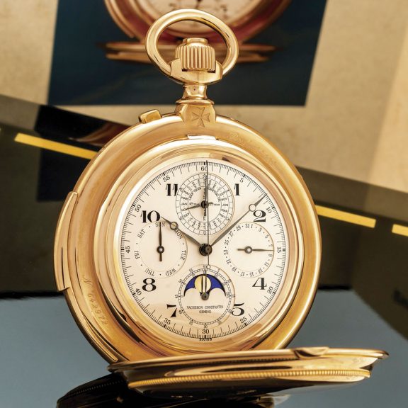 Exceptional Swiss gold watch with eight complications Circa 2000