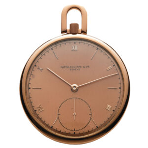 Elegant Swiss 18 carat pink gold keyless dress watch Circa 1940