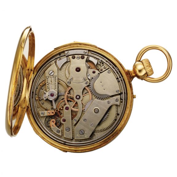 French 18K gold quarter repeating keyless pocket watch Circa 1890 French 18K gold quarter repeating keyless pocket watch Circa 1890