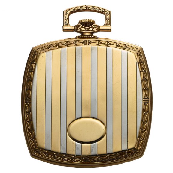 Swiss gold cushion shaped Art Deco dress watch Circa 1915
