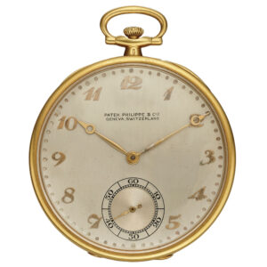 Swiss 18K yellow gold Art Deco keyless dress watch Circa 1935
