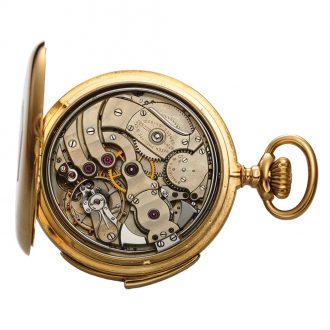 Swiss 18 carat gold minute repeating lever pocket watch Circa 1940