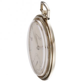 Thin Swiss 18 carat white gold keyless dress watch Circa 1930