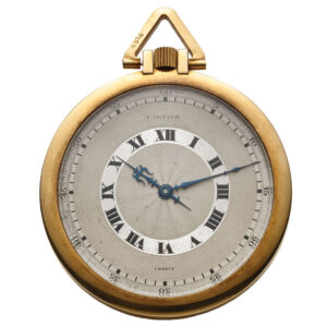 French 18 carat yellow gold keyless lever dress watch Circa 1920