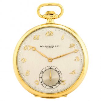 Swiss 18 carat yellow gold keyless dress watch Circa 1928