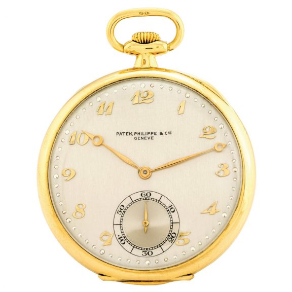 Swiss 18 carat yellow gold keyless dress watch Circa 1928
