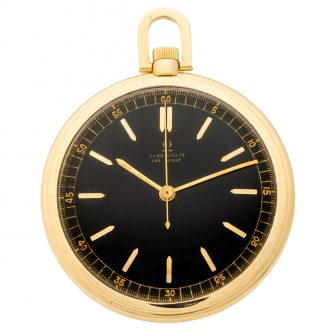 Swiss 18K gold centre seconds keyless pocket watch Circa 1934