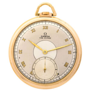 Swiss gold Art Deco keyless pocket watch Circa 1930