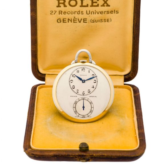 Swiss 18 carat yellow and white gold keyless dress watch Circa 1930 Swiss 18 carat yellow and white gold keyless dress watch Circa 1930