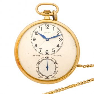 Swiss 18K gold Prince Imperial keyless dress watch Circa 1930 Swiss 18K gold Prince Imperial keyless dress watch Circa 1930