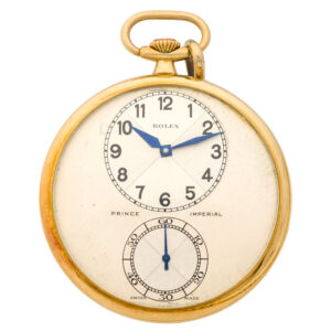 Swiss 18K gold Prince Imperial keyless dress watch Circa 1930