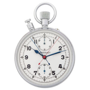 French chromed split seconds chronograph Circa 1950