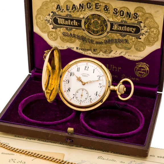 German 18K pink gold hunting cased watch Circa 1880 German 18K pink gold hunting cased watch Circa 1880