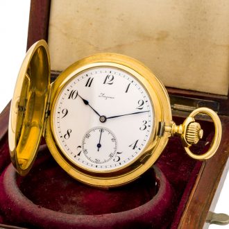 Swiss 18 carat gold minute repeating pocket watch Circa 1920