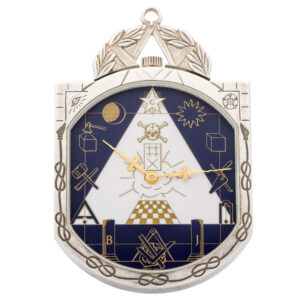 Unusual Swiss silver lever Masonic pendant watch Circa 1989