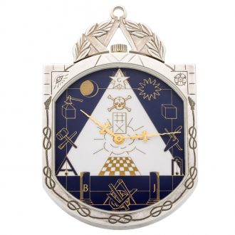 Unusual Swiss silver lever Masonic pendant watch Circa 1989