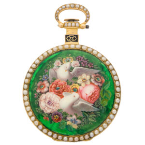 Charming Swiss gold watch for the Chinese market Circa 1840