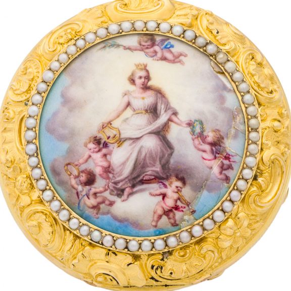 Splendid German gold Royal Presentation pocket watch Circa 1884 Splendid German gold Royal Presentation pocket watch Circa 1884