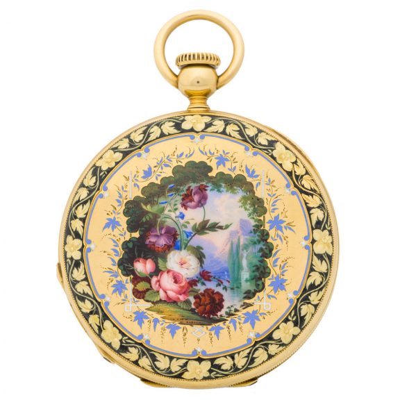 Extremely rare Swiss 18K gold presentation pocket watch Circa 1852