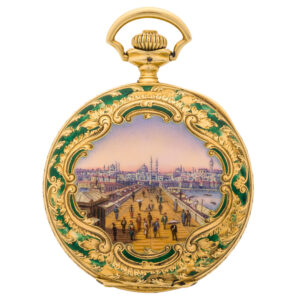 English gold watch made for the Islamic market Circa 1900