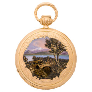 Swiss gold grande/petite sonnerie striking clockwatch Circa 1860