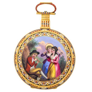 Swiss gold duplex made for the Chinese market Circa 1850