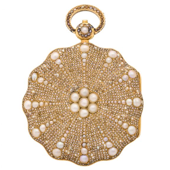 Swiss gold and pearl watch for the Chinese market Circa 1800