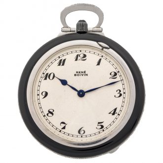 Swiss platinum open faced Art Deco dress watch Circa 1920
