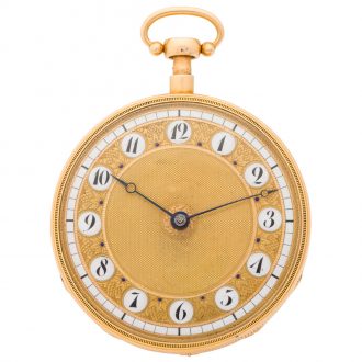 English gold quarter repeating musical pocket watch Circa 1820
