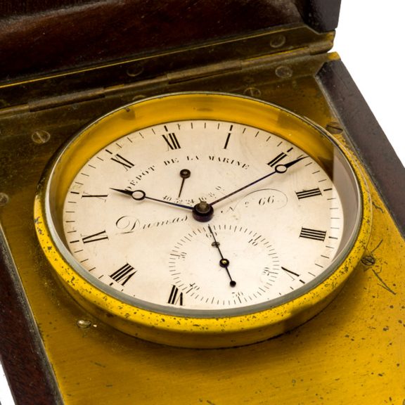 French brass marine chronometer with 40 hour power reserve Circa 1840