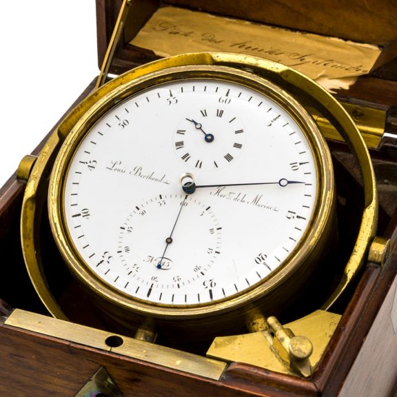 Important French brass marine deck chronometer Circa 1840