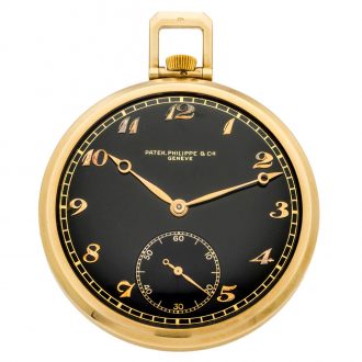 Swiss 14 carat yellow gold lever pocket watch Circa 1944