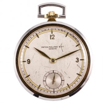 Swiss gold and platinum Art Deco pocket watch Circa 1930