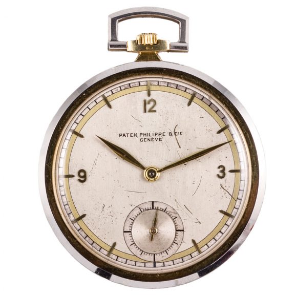 Swiss gold and platinum Art Deco pocket watch Circa 1930