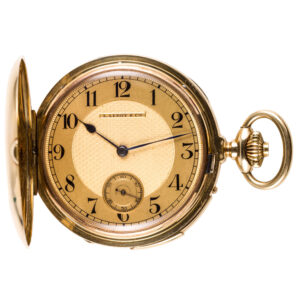 Swiss gold five minute repeating chronograph watch Circa 1900