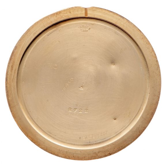 French 18K gold knife edged keyless pocket watch Circa 1920 French 18K gold knife edged keyless pocket watch Circa 1920