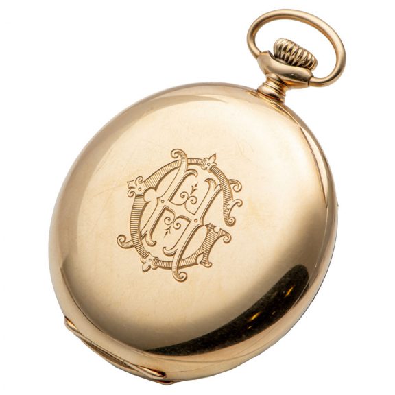 Swiss 14K gold hunting cased anker chronometer Circa 1922 Swiss 14K gold hunting cased anker chronometer Circa 1922