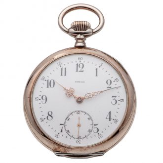Swiss silver and gilded silver chased portrait watch Circa 1906
