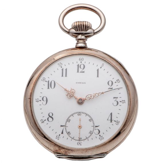 Swiss silver and gilded silver chased portrait watch Circa 1906 Swiss silver and gilded silver chased portrait watch Circa 1906