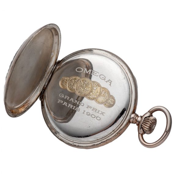 Swiss silver and gilded silver chased portrait watch Circa 1906 Swiss silver and gilded silver chased portrait watch Circa 1906