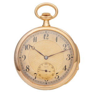 Swiss 18K gold minute repeating pocket watch Circa 1910