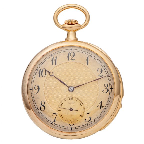 Swiss 18K gold minute repeating pocket watch Circa 1910