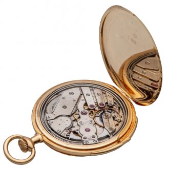 Swiss 18K gold minute repeating pocket watch Circa 1910
