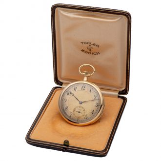 Swiss 18K gold minute repeating pocket watch Circa 1910